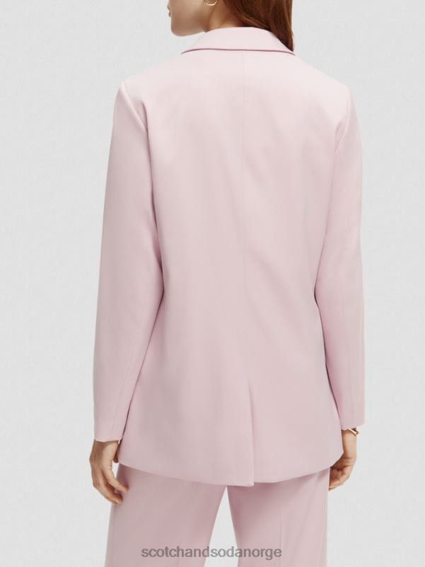 kvinner dobbeltspent skreddersydd blazer lavendel N40XD175 klær Scotch & Soda