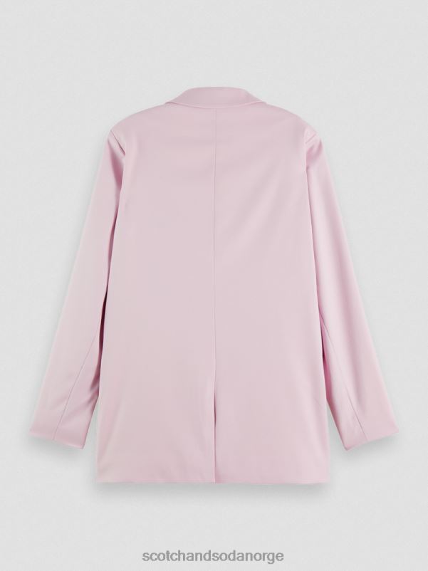 kvinner dobbeltspent skreddersydd blazer lavendel N40XD175 klær Scotch & Soda
