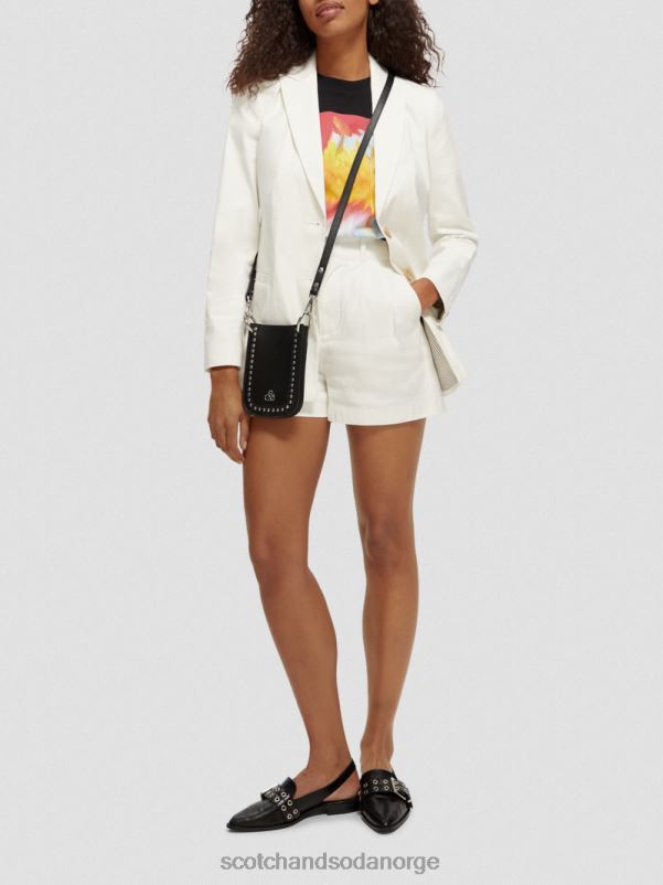 kvinner enkeltspent blazer off white N40XD181 klær Scotch & Soda