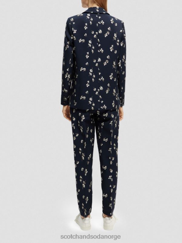 kvinner jacquard blazer med avslappet passform tulipaner N40XD174 klær Scotch & Soda