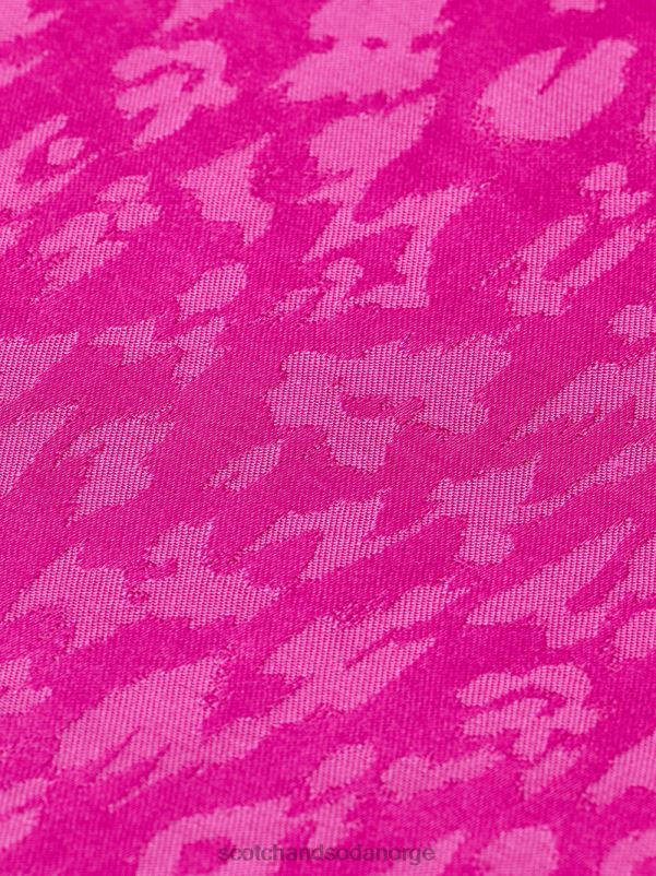 kvinner skjorte med smal passform fuchsia N40XD54 klær Scotch & Soda