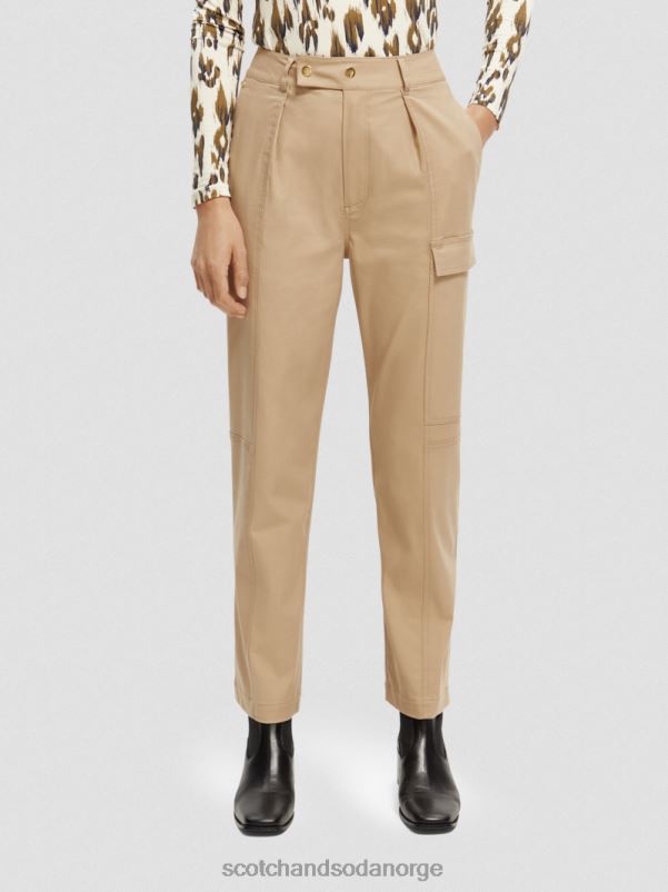 kvinner bruksbukser for arbeidsklær kaki N40XD159 klær Scotch & Soda