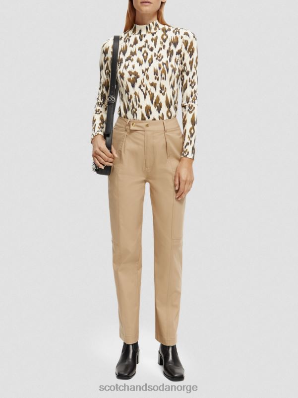 kvinner bruksbukser for arbeidsklær kaki N40XD159 klær Scotch & Soda
