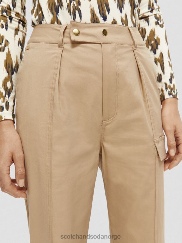 kvinner bruksbukser for arbeidsklær kaki N40XD159 klær Scotch & Soda
