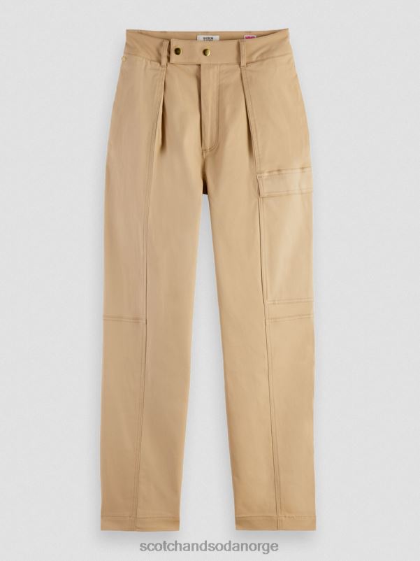 kvinner bruksbukser for arbeidsklær kaki N40XD159 klær Scotch & Soda