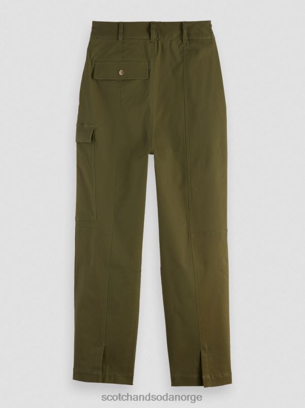 kvinner bruksbukser for arbeidsklær militærgrønn N40XD160 klær Scotch & Soda