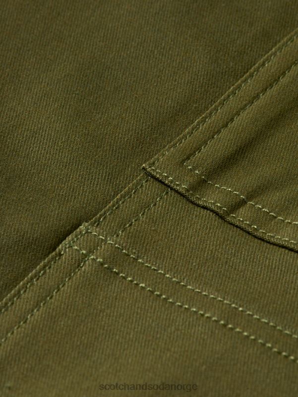 kvinner bruksbukser for arbeidsklær militærgrønn N40XD160 klær Scotch & Soda