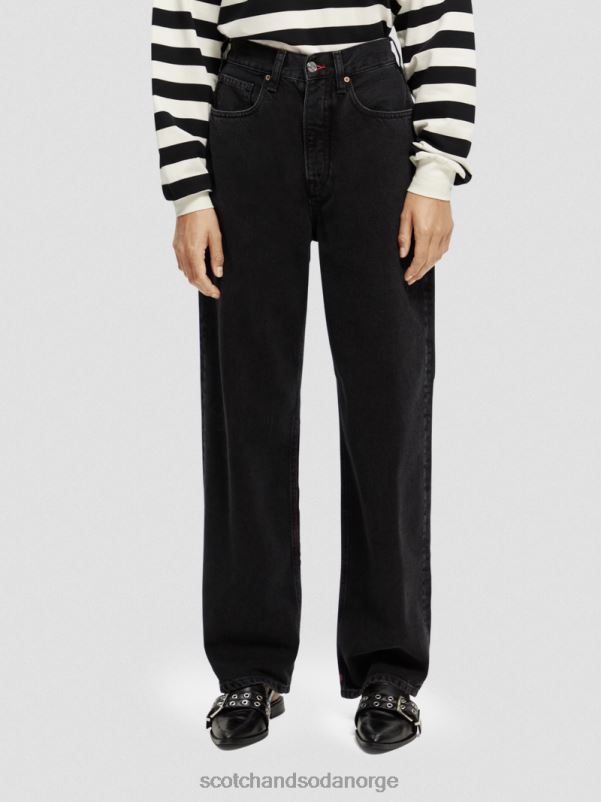 kvinner den slengende høyhuset super-løs boyfriend fit jeans overdådig N40XD231 klær Scotch & Soda