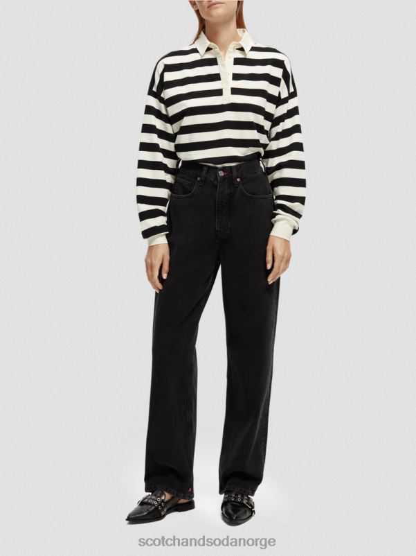 kvinner den slengende høyhuset super-løs boyfriend fit jeans overdådig N40XD231 klær Scotch & Soda