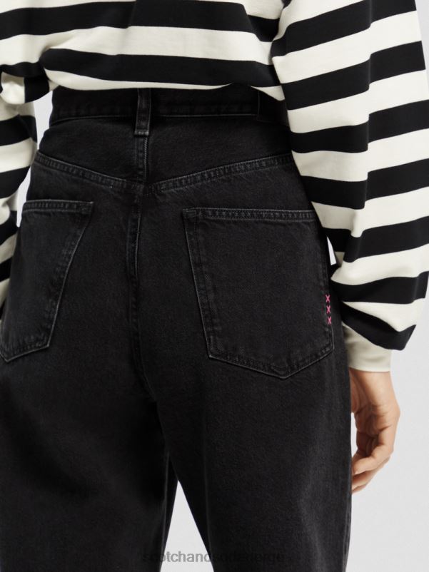 kvinner den slengende høyhuset super-løs boyfriend fit jeans overdådig N40XD231 klær Scotch & Soda