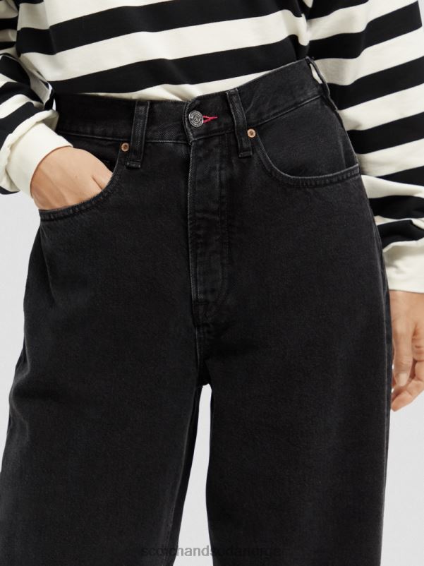 kvinner den slengende høyhuset super-løs boyfriend fit jeans overdådig N40XD231 klær Scotch & Soda
