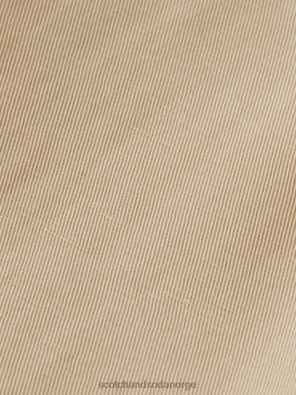 kvinner håpet høye bukser med vidde ben myk sand N40XD163 klær Scotch & Soda