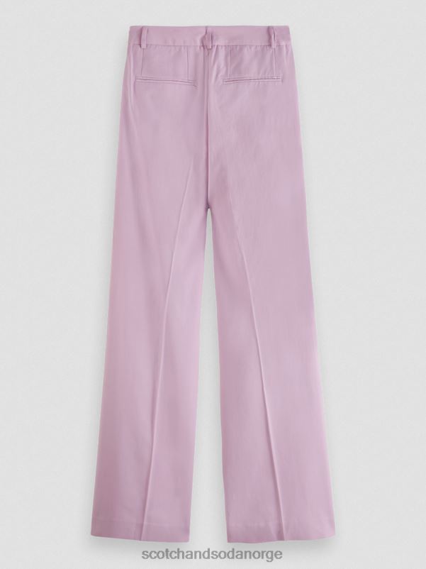 kvinner lave bukser med vidde ben lavendel N40XD156 klær Scotch & Soda