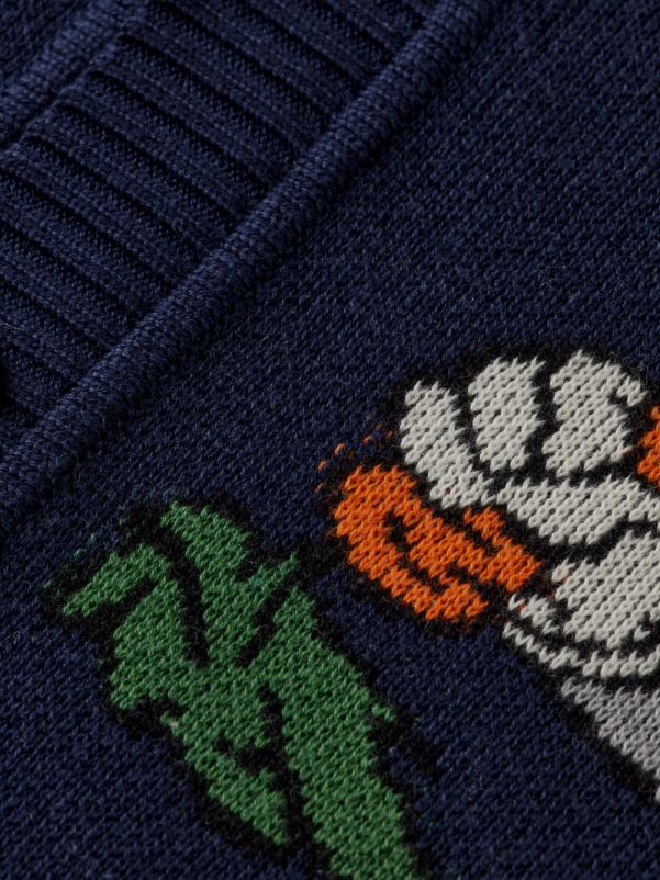 kvinner looney tunes brodert cardigan i økologisk bomull natt N40XD126 klær Scotch & Soda