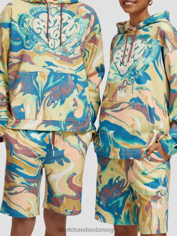 kvinner født til å elske hettegenser marmor N40XD212 klær Scotch & Soda
