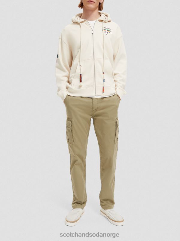 kvinner født til å elske kunst hettegenser ecru N40XD221 klær Scotch & Soda