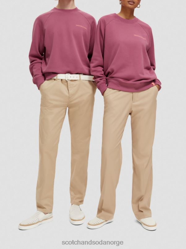 kvinner genser med rund hals i økologisk bomull dahlia N40XD196 klær Scotch & Soda