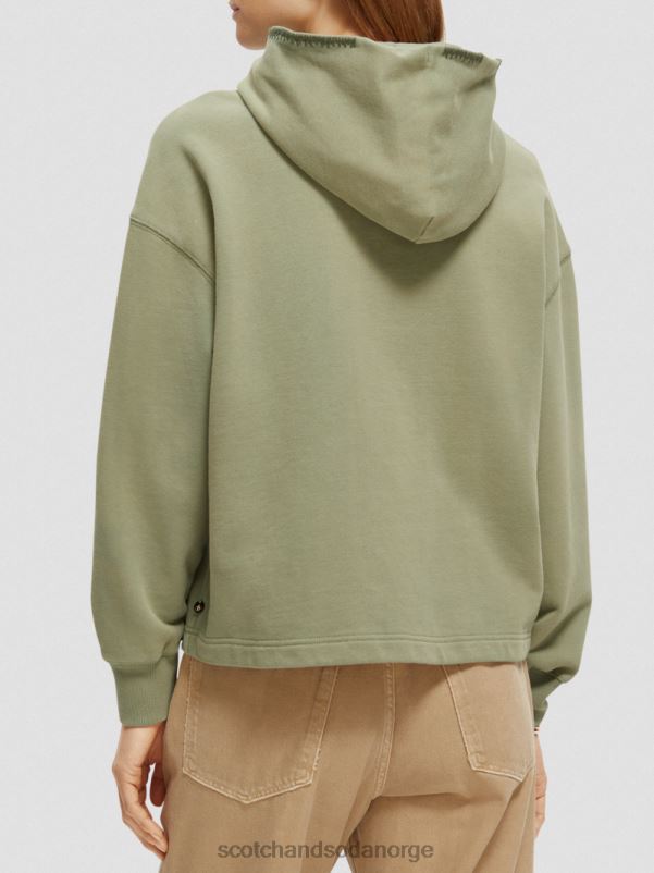 kvinner hettegenser for kunstverk med løs passform hæren N40XD214 klær Scotch & Soda