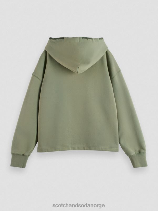 kvinner hettegenser for kunstverk med løs passform hæren N40XD214 klær Scotch & Soda