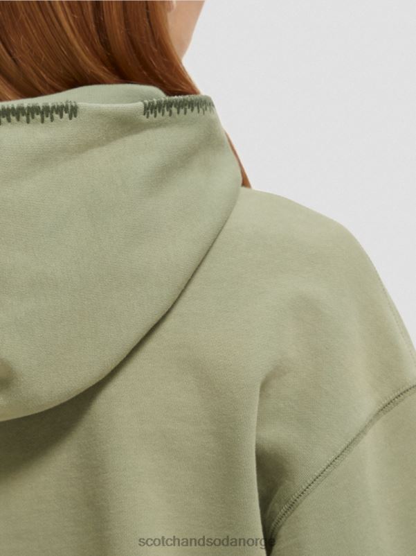 kvinner hettegenser for kunstverk med løs passform hæren N40XD214 klær Scotch & Soda