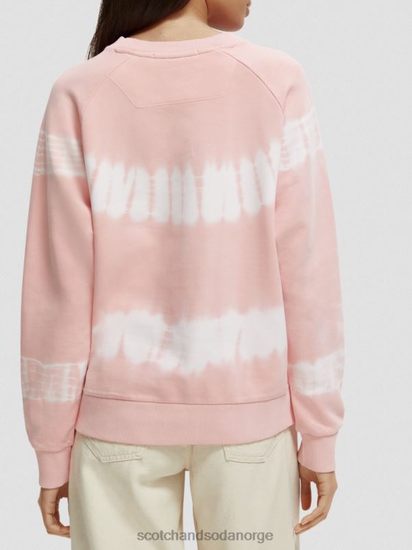 kvinner tie-dye genser med avslappet passform rose N40XD228 klær Scotch & Soda