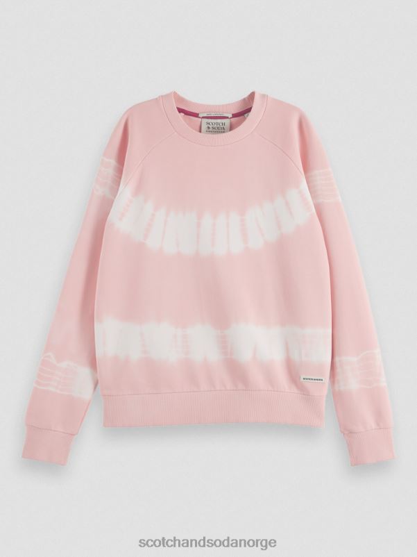 kvinner tie-dye genser med avslappet passform rose N40XD228 klær Scotch & Soda