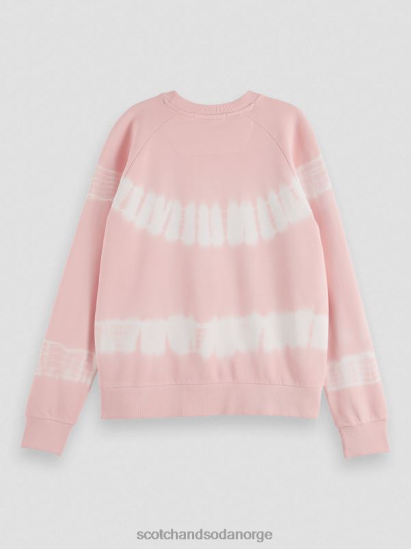 kvinner tie-dye genser med avslappet passform rose N40XD228 klær Scotch & Soda