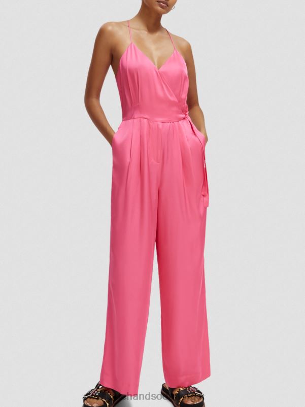 kvinner V-hals racerback jumpsuit rosa punch N40XD30 klær Scotch & Soda