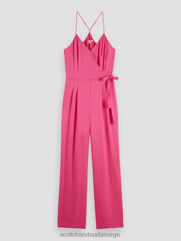 kvinner V-hals racerback jumpsuit rosa punch N40XD30 klær Scotch & Soda