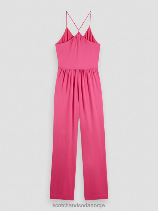 kvinner V-hals racerback jumpsuit rosa punch N40XD30 klær Scotch & Soda