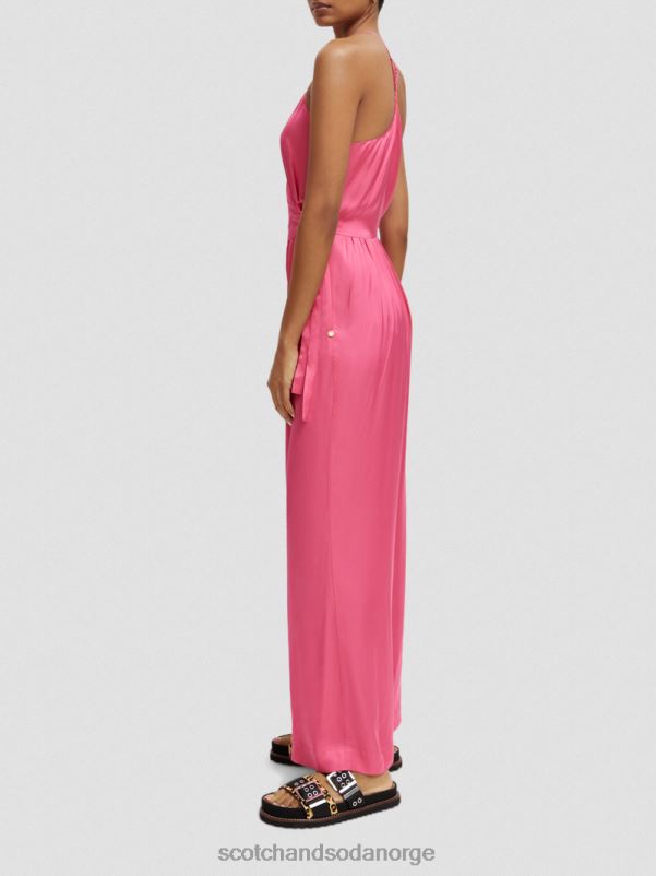 kvinner V-hals racerback jumpsuit rosa punch N40XD30 klær Scotch & Soda