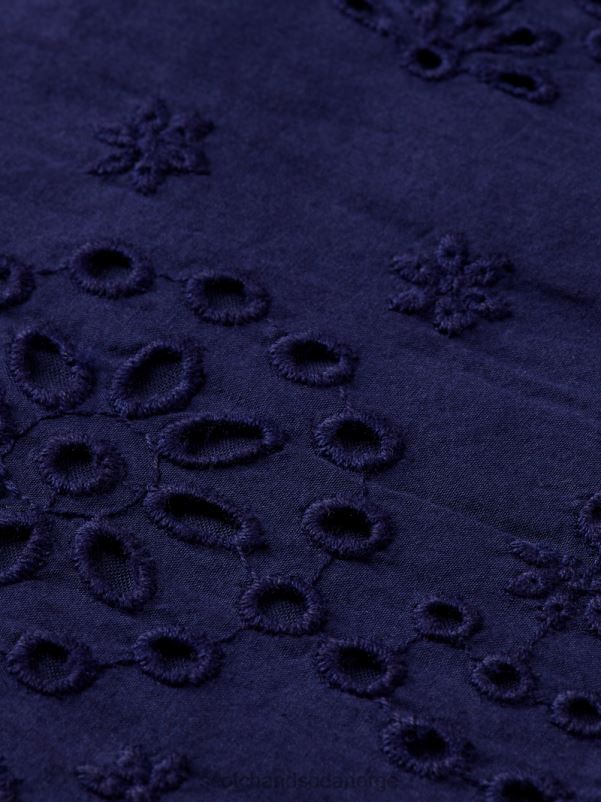 kvinner broderie anglaise shorts i økologisk bomull marinen N40XD241 klær Scotch & Soda