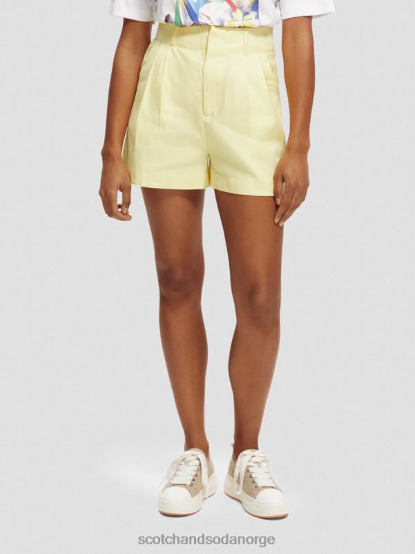 kvinner høye plisserte shorts popcorn N40XD235 klær Scotch & Soda