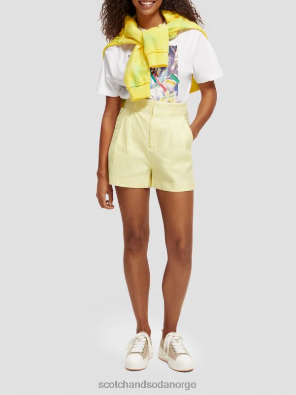 kvinner høye plisserte shorts popcorn N40XD235 klær Scotch & Soda