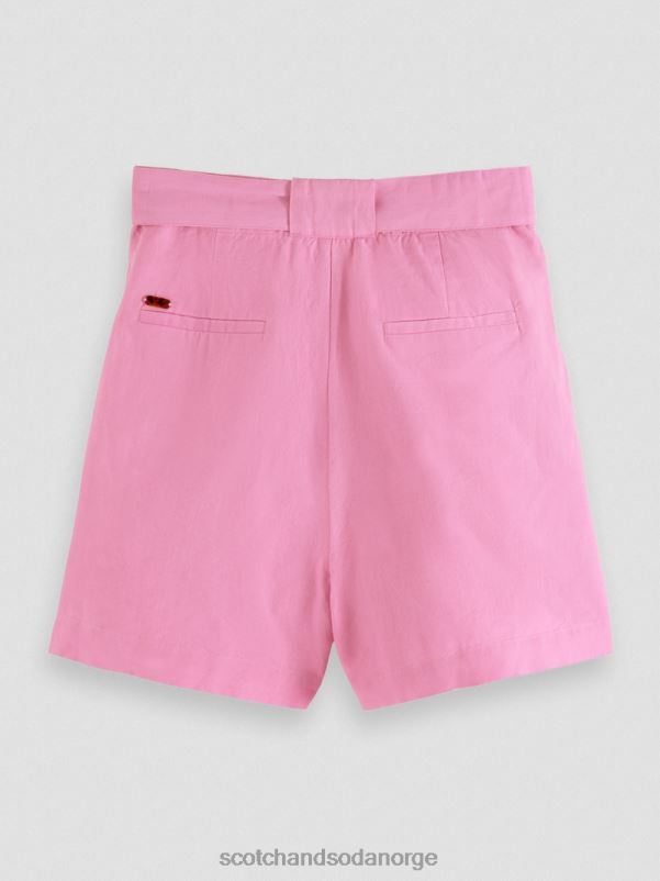 kvinner høyhøyde mellomlange shorts orkide rosa N40XD239 klær Scotch & Soda