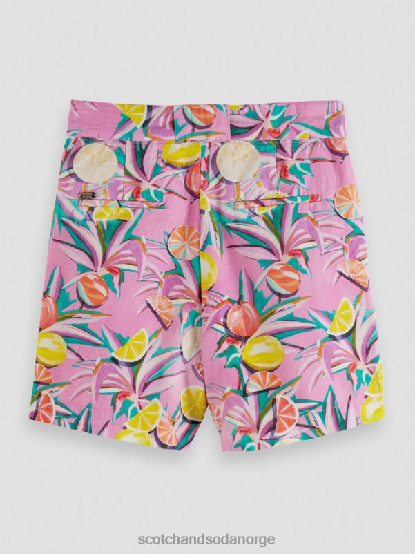 kvinner høyhøyde mellomlange shorts sitrus squash orkide N40XD238 klær Scotch & Soda