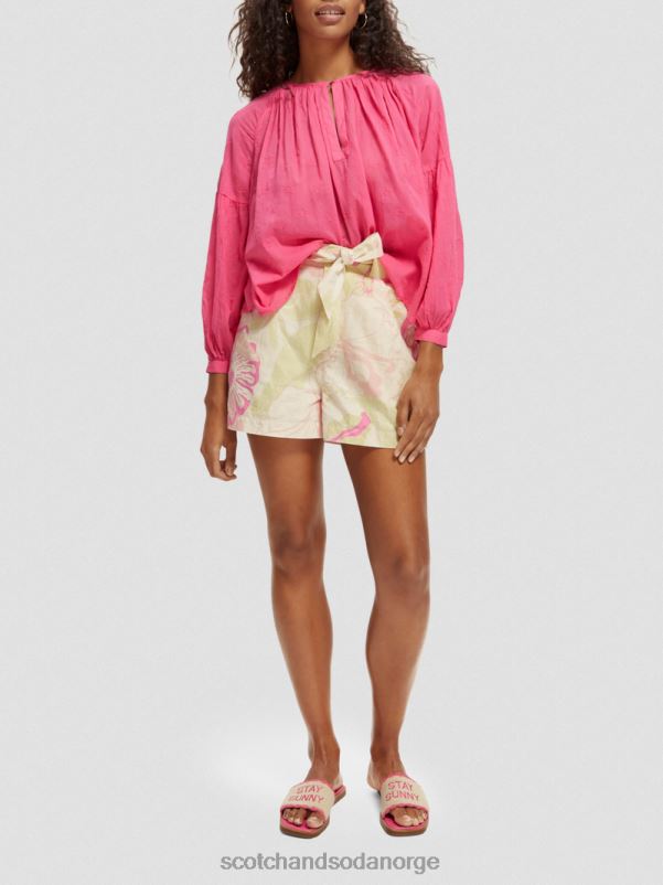 kvinner høyhøyde mellomlange shorts vondelfield blomst N40XD237 klær Scotch & Soda