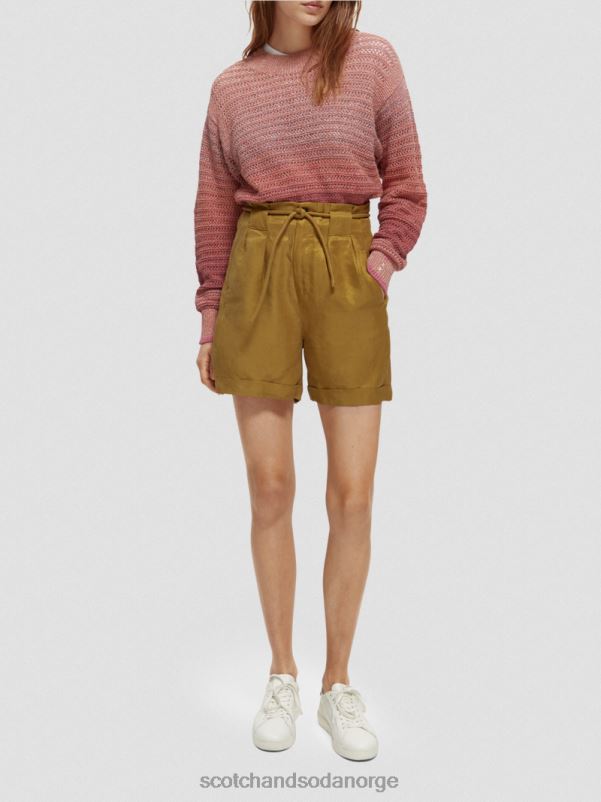 kvinner høyhøyde mini-shorts kokosnøttskall N40XD232 klær Scotch & Soda