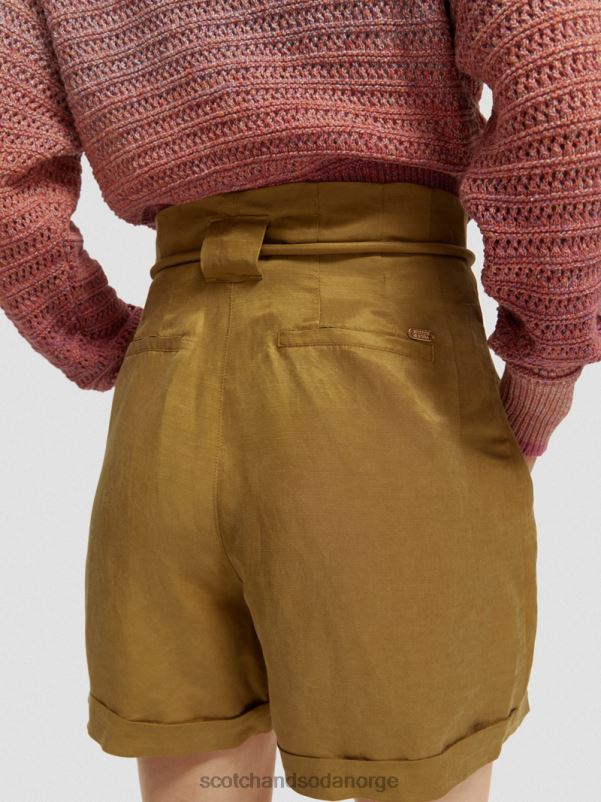 kvinner høyhøyde mini-shorts kokosnøttskall N40XD232 klær Scotch & Soda