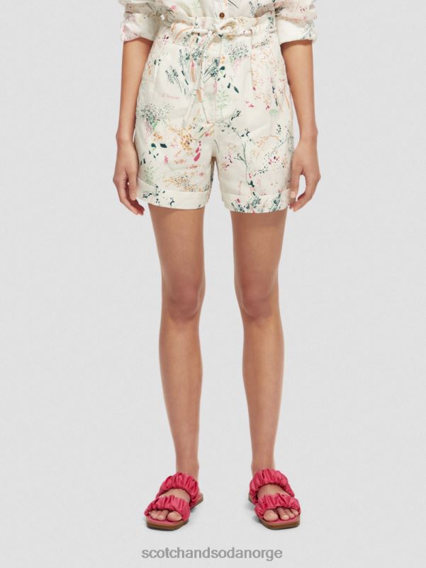 kvinner høyhøyde mini-shorts villere hvit N40XD233 klær Scotch & Soda