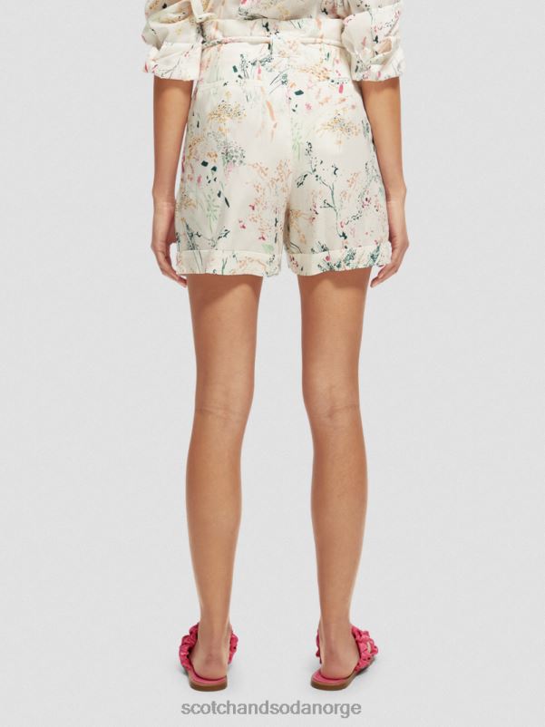 kvinner høyhøyde mini-shorts villere hvit N40XD233 klær Scotch & Soda