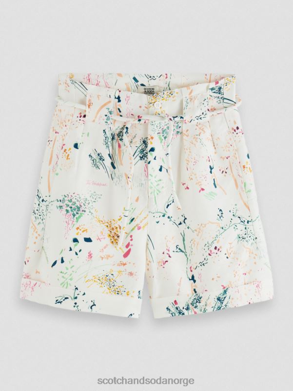 kvinner høyhøyde mini-shorts villere hvit N40XD233 klær Scotch & Soda
