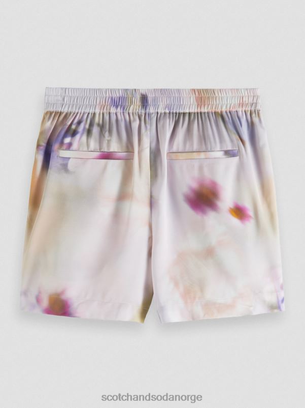 kvinner printede shorts med brede ben bevegelsesutskrift N40XD244 klær Scotch & Soda