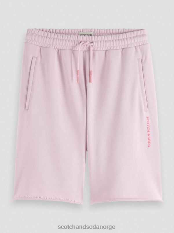 kvinner svetteshorts i økologisk bomull steinrosa N40XD252 klær Scotch & Soda