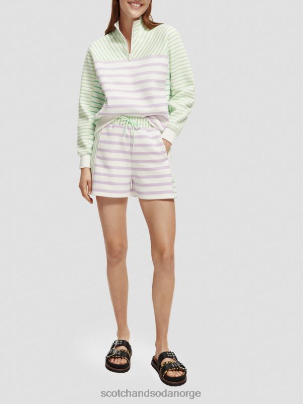 kvinner svetteshorts med høy vekst stripete N40XD243 klær Scotch & Soda
