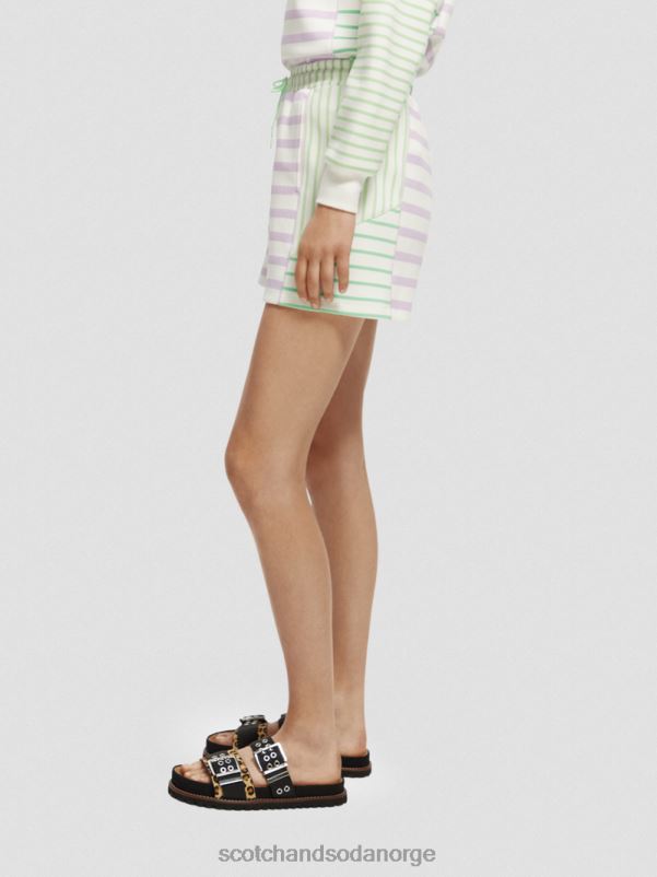 kvinner svetteshorts med høy vekst stripete N40XD243 klær Scotch & Soda