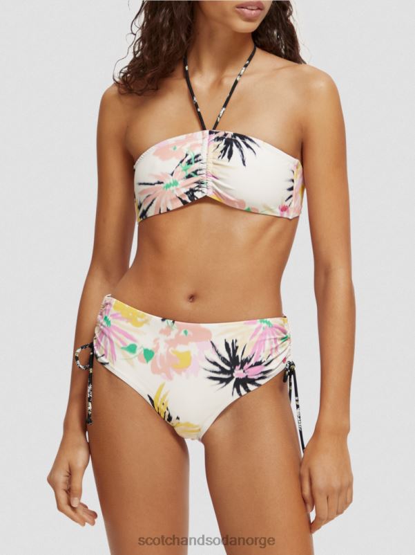 kvinner bikiniunderdel med høy midje aster hvit N40XD258 klær Scotch & Soda