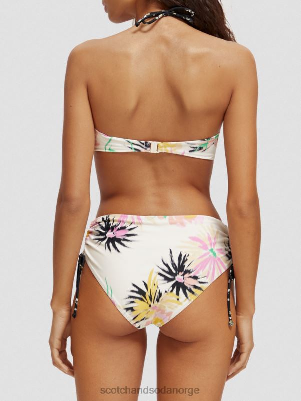 kvinner bikiniunderdel med høy midje aster hvit N40XD258 klær Scotch & Soda