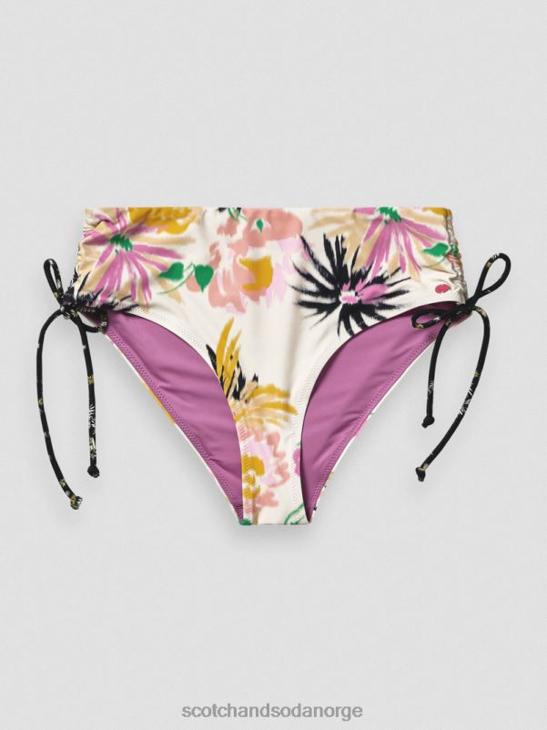 kvinner bikiniunderdel med høy midje aster hvit N40XD258 klær Scotch & Soda