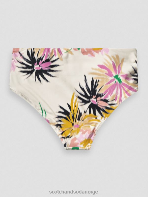 kvinner bikiniunderdel med høy midje aster hvit N40XD258 klær Scotch & Soda